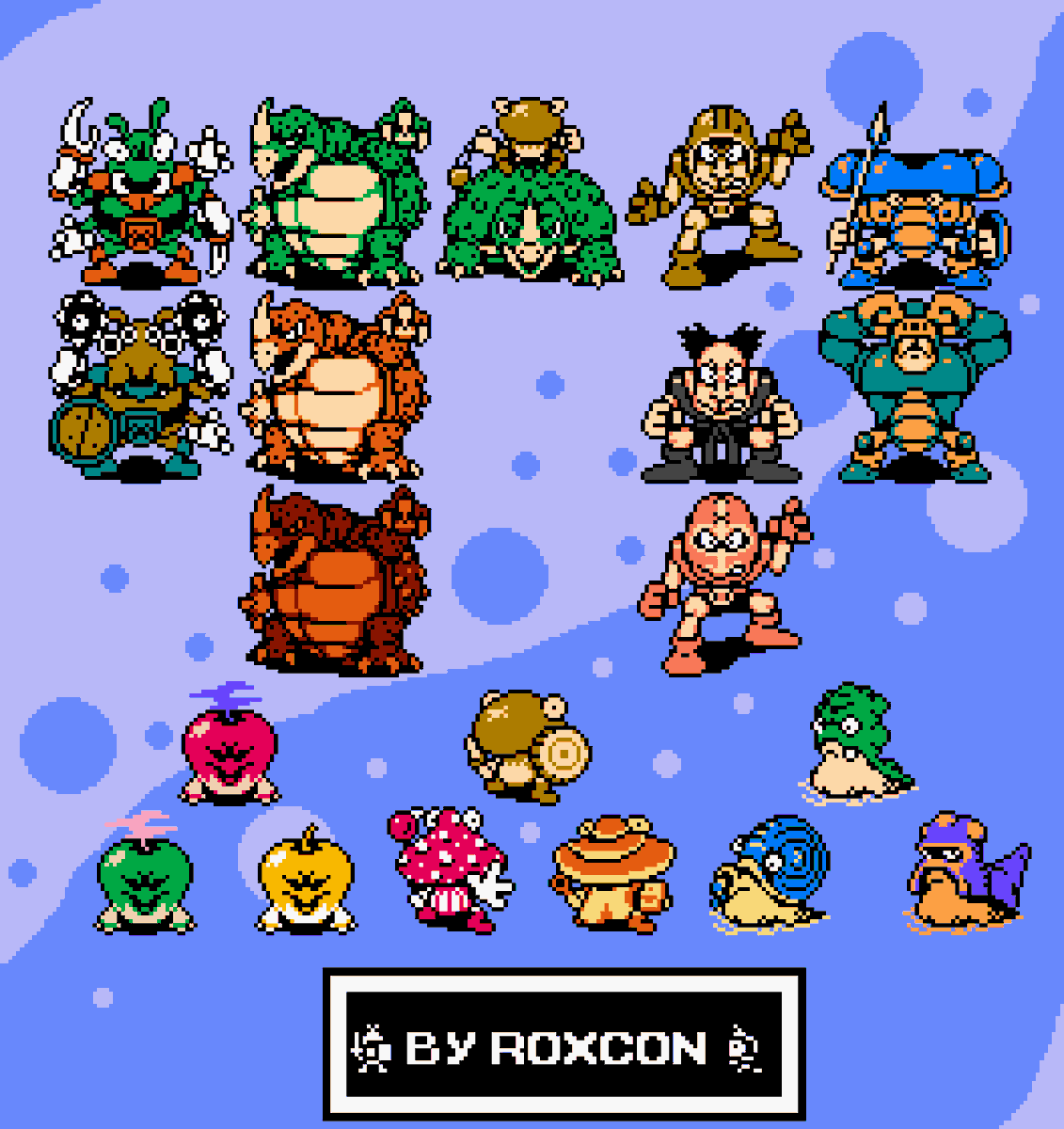 Roxcon1's tweet photo. Hello everyone, decided to do some RPG sprites, not really for anything but I'm quite proud of this style.

I wonder what do you all think about them, any issues or questions yall got? https://t.co/hww9jDYjdz