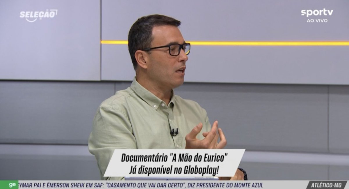 futebol_info's tweet photo. "O caso do Eurico Miranda é mais ou menos como você pegar um ditador. Não estou fazendo acusação ao Eurico, estou dando o exemplo de um ditador. É como pegar um ditador que rouba, mata gente, prende, censura, e você falar: 'Ah, mas no período dele o PIB subiu, a economia melhorou'. Eu não posso dizer que esse ditador fez bem ao país porque alguns índices na gestão dele melhoraram. Eu olho para o Eurico e vejo alguém que jogou a política do Vasco no lixo, que se apoderou do clube e que fez boa parte do país odiar um time que era para ser amado, por toda a sua história democrática, de luta e de inclusão."

🎙️ André Rizek, no Seleção SporTV.
📸 Reprodução/SporTV