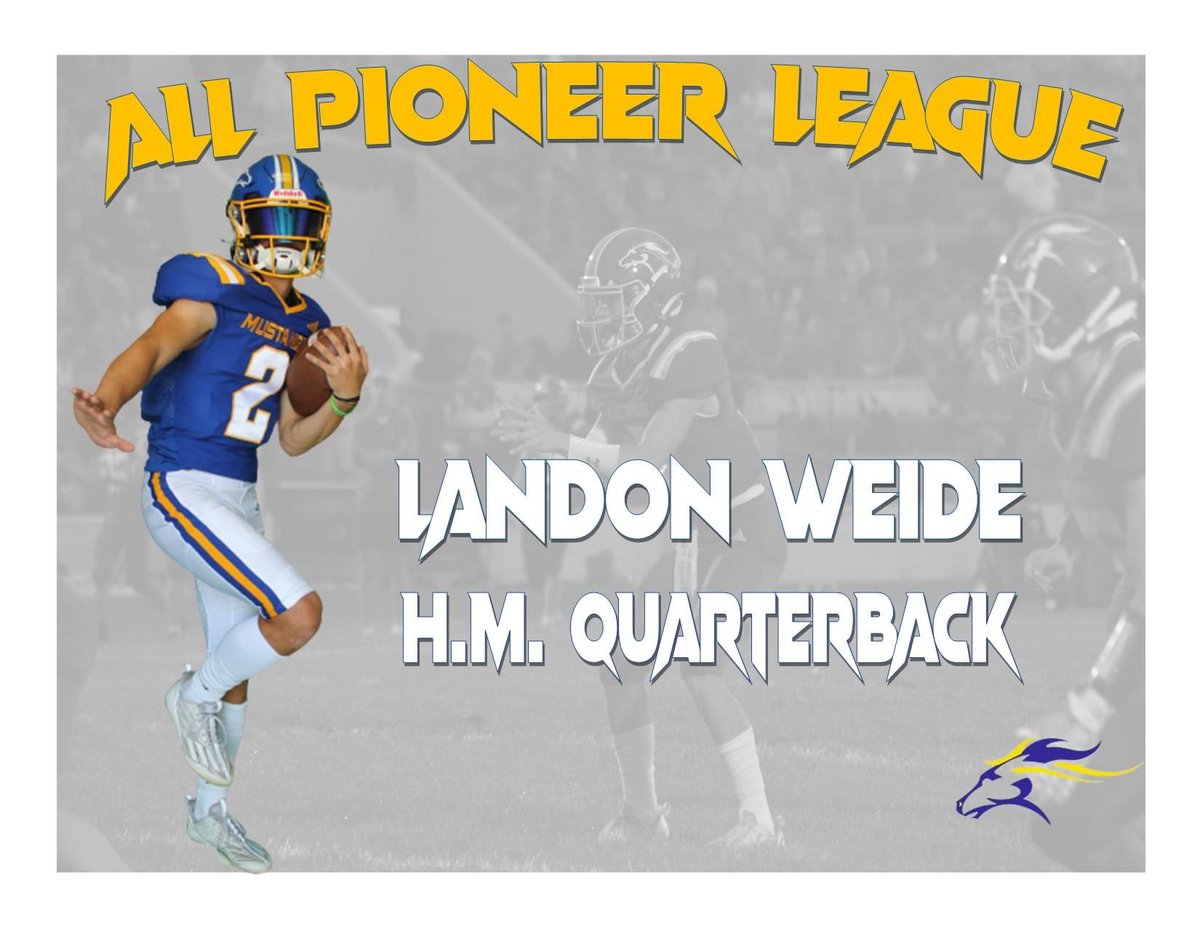 Congratulations on the league honor! Class of 24 <a href="/weide_landon/">Landon Weide</a>