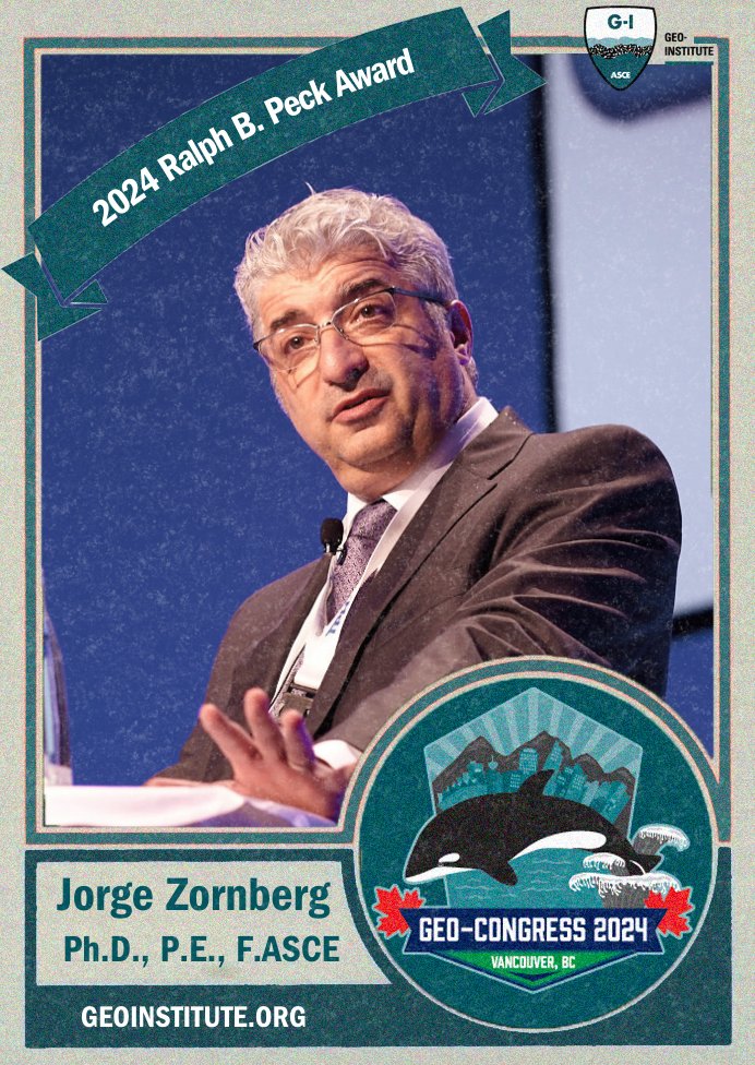 Ge🥚-Institute 🥚f ASCE 🐰🐣 (@geoinstitute) on Twitter photo BREAKING NEWS: The 2024 Peck Lecturer will be Jorge Zornberg of <a href="/ut_caee/">UT Austin CAEE</a>! This marks the 25th anniversary of the Peck Lecture, and Jorge will deliver it at #GeoCongress2024 in Vancouver! More information on the lecture at asce.org/career-growth/… BREAKING NEWS: The 2024 Peck Lecturer will be Jorge Zornberg of <a href="/ut_caee/">UT Austin CAEE</a>! This marks the 25th anniversary of the Peck Lecture, and Jorge will deliver it at #GeoCongress2024 in Vancouver! More information on the lecture at asce.org/career-growth/…