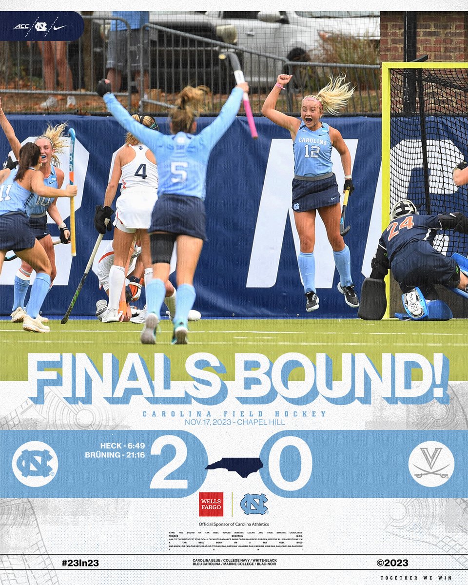 Playing on Sunday for the 🏆!

#GoHeels | <a href="/WellsFargo/">Wells Fargo</a>