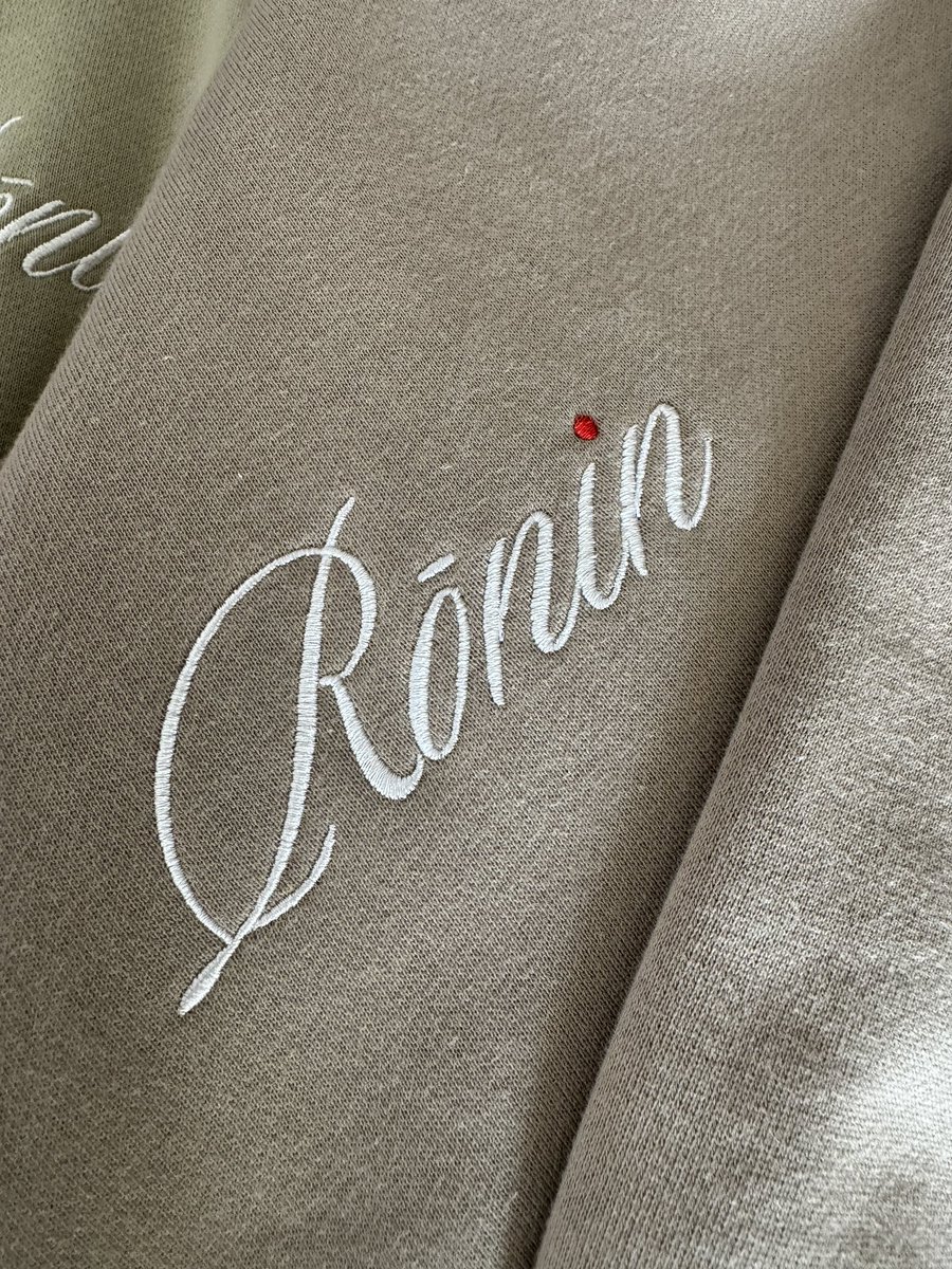 ronindivision's tweet photo. Introducing our Lux Script Dot hoodie for F/W23 https://t.co/jwL8zgeG6P