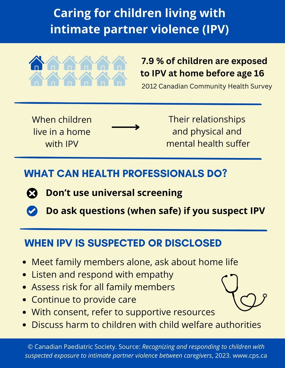 New guidance on recognizing and responding to children with suspected exposure to intimate partner violence between caregivers: ow.ly/AFw350Q8W4M #IPV <a href="/VEGA_Canada/">VEGA Project, McMaster University</a>