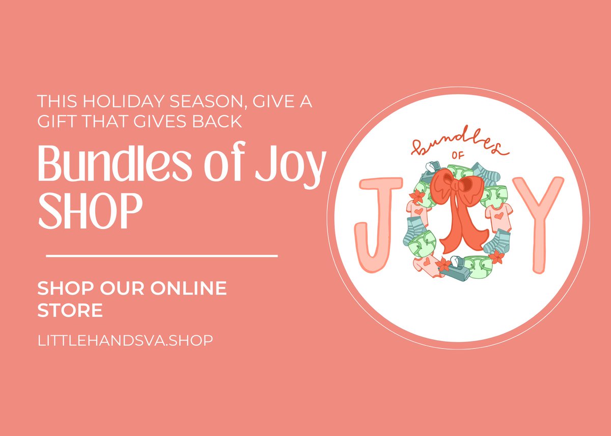 This holiday season, give a gift that gives back! Shop our Bundles of Joy holiday shop and help brighten the lives of young children in Central Virginia. Shop today at littlehandsva.shop