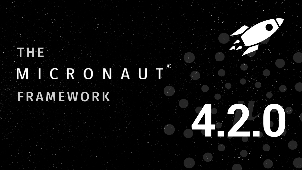 The Micronaut Foundation is excited to announce the release of Micronaut framework 4.2.0 Please see our latest blog post for more details. micronaut.io/2023/11/17/mic… #micronaut