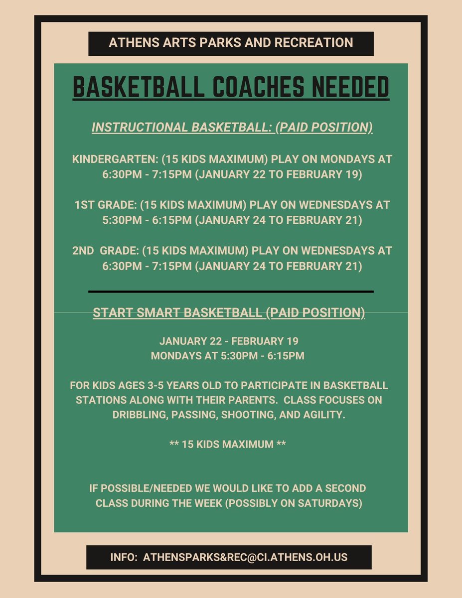 Athens Arts, Parks, and Recreation tweet media