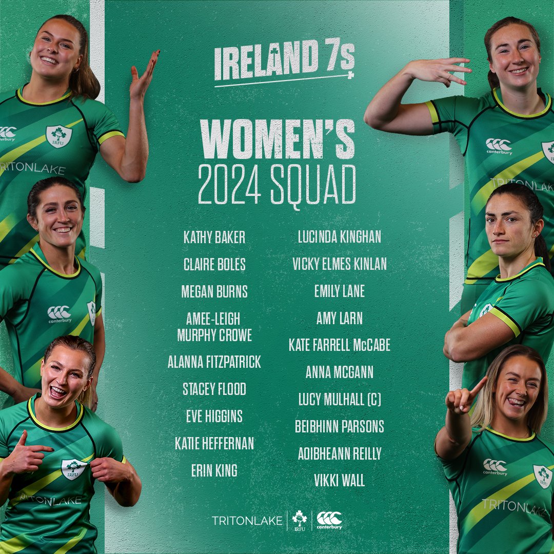 Our Ireland Women's squad ready to represent on the @SVNSSeries stage! 🙌 #Ireland7s
