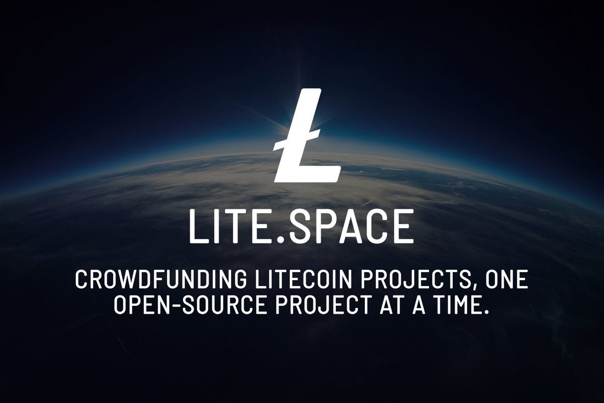 Announcing the launch of Lite.Space! 🚀🌌
A groundbreaking new platform for Crowdfunding #Litecoin Projects, One Open-Source Project at a Time.. Read more about #LiteSpace here: lite.space/blog/launch