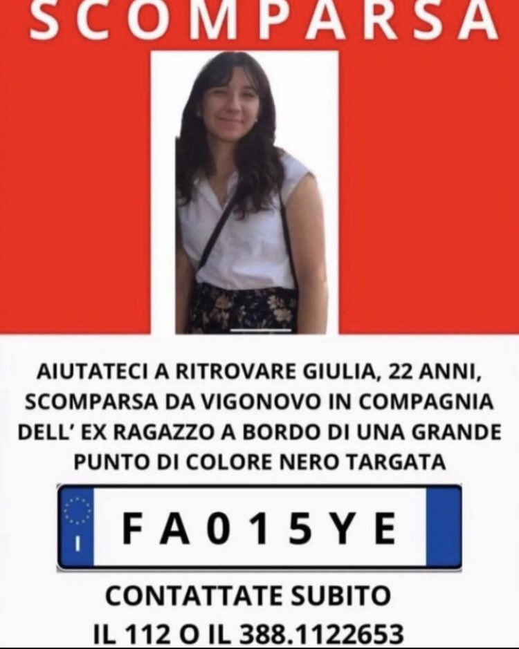 selenassweet's tweet photo. Sul profilo instagram della sorella (siderealfire) ci sono le immagini tradotte in più lingue, perfavore condividete qui, su twitter, su facebook. Ovunque per  #giuliacecchettin https://t.co/405e7cfJ9s