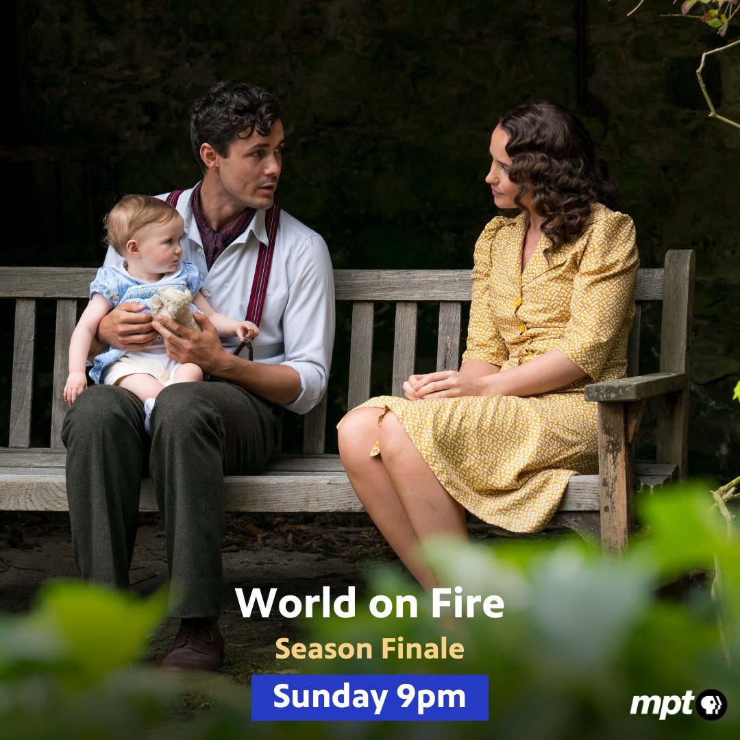 Maryland Public Television (@marylandpubtv) on Twitter photo It's almost here--the season finale of World on Fire airs this Sunday at 9 only on <a href="/masterpiecepbs/">MASTERPIECE | PBS</a>! video.mpt.tv/video/episode-… It's almost here--the season finale of World on Fire airs this Sunday at 9 only on <a href="/masterpiecepbs/">MASTERPIECE | PBS</a>! video.mpt.tv/video/episode-…