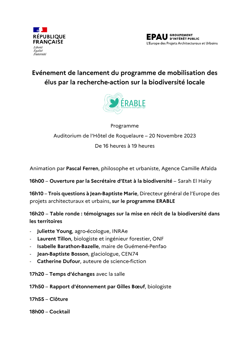 erable_program's tweet image. Bienvenue sur le X d'#ERABLE - rdv lundi prochain à 16 heures sur le LinkedIn pour la présentation en direct de ce nouveau programme ! 
linkedin.com/company/erable…