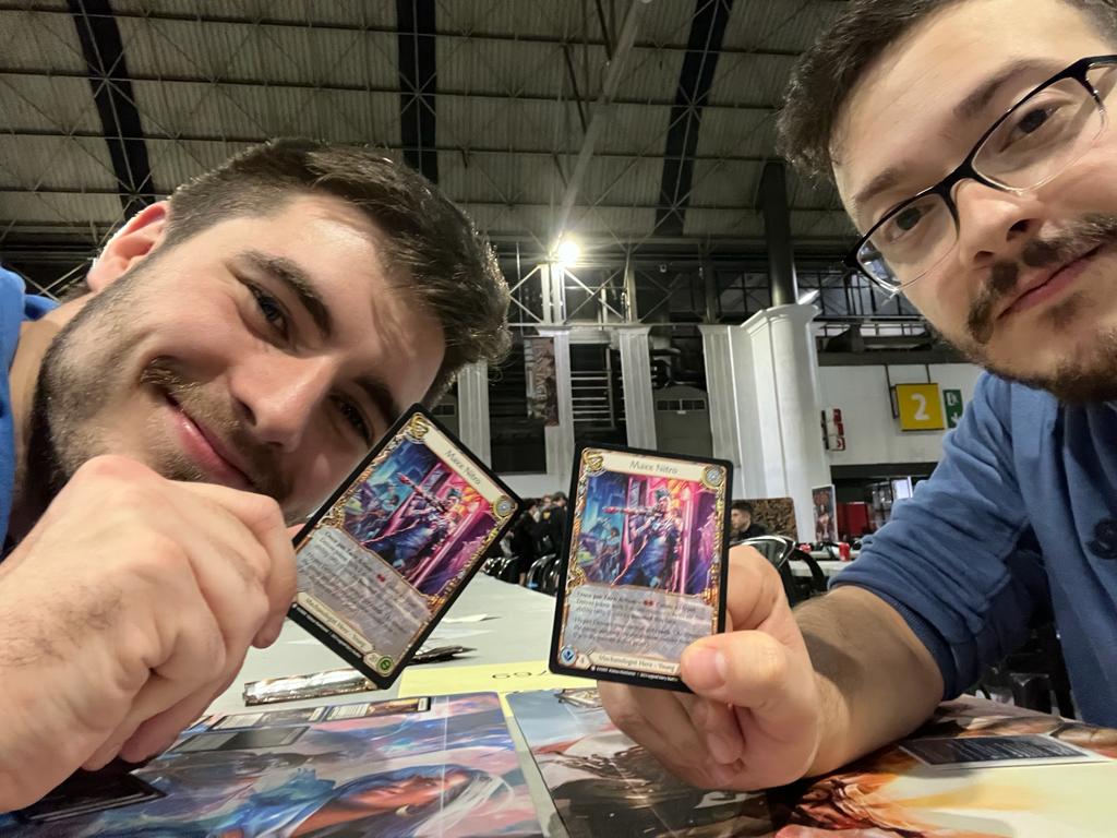 a_abad96's tweet photo. The hype ended! Play te game, see the world!!! #fabtcg #theprofessor https://t.co/WmEGxyrItB