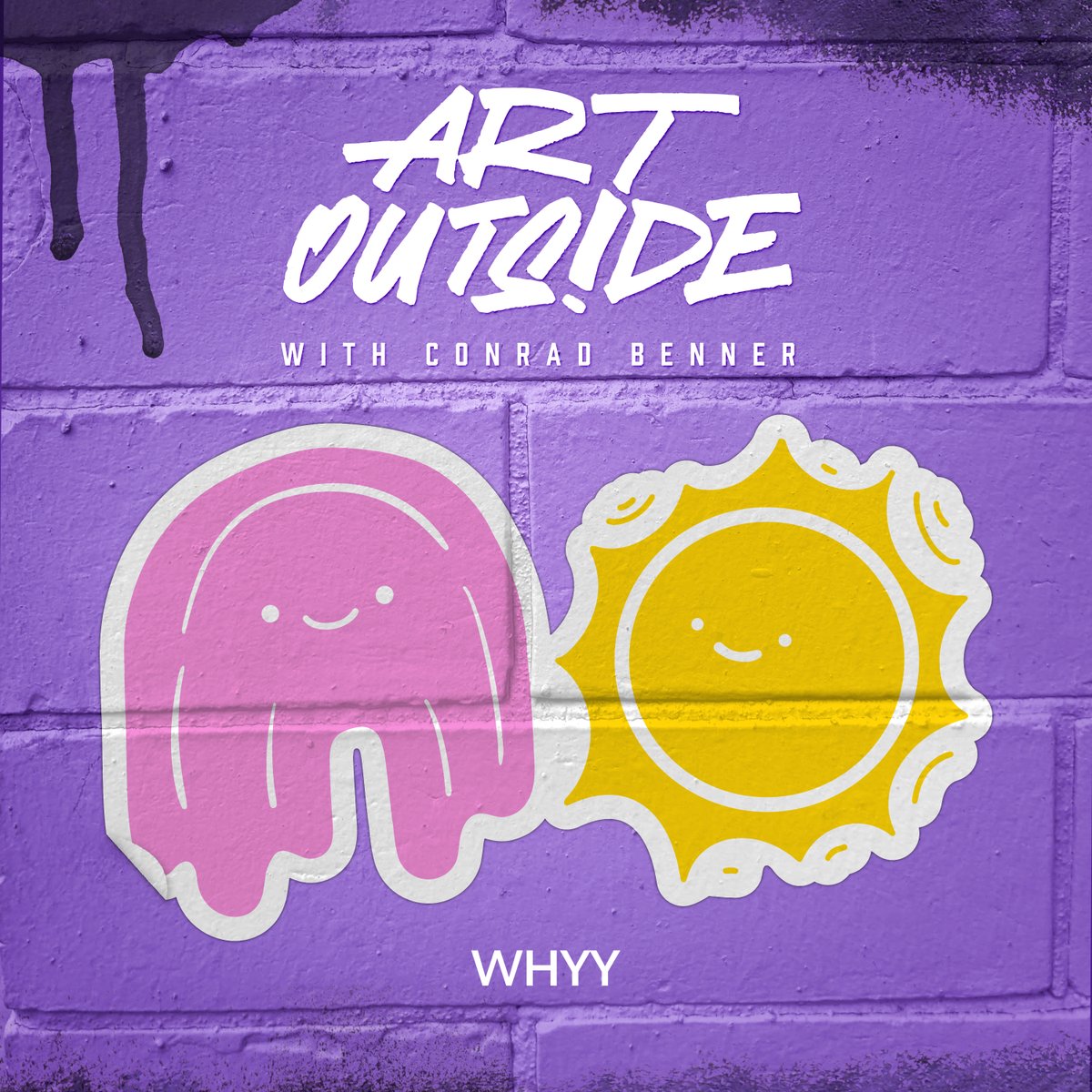 whyy's tweet photo. Philadelphia is the birthplace of the modern-day graffiti movement, home to the largest public arts program in the nation and the “Mural Capital of the World.” 

Art Outside, our new podcast w/Conrad Benner of @StreetsDept launches Tuesday!

Listen: https://t.co/q6jRxjnU4s https://t.co/JVlRi09XWf