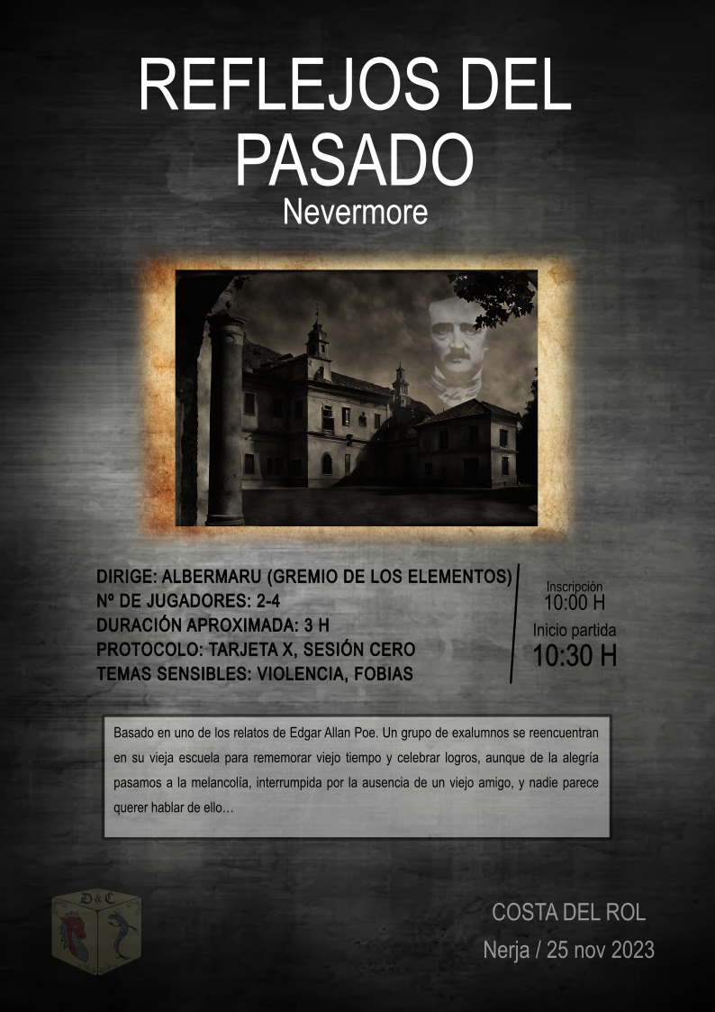 Aquí teneís 2 partidas mas que podréis jugar el próximo día 25 en la COSTA DEL ROL. Iremos poniendo cada día más partidas así que estad atentos. ¡No te lo pierdas!
.
.
.
.
.
#costadelrol #costadelrol2023 #dragonesychanquetes #nerjarol #nerjajuega #AJugar #nerja #Axarquia