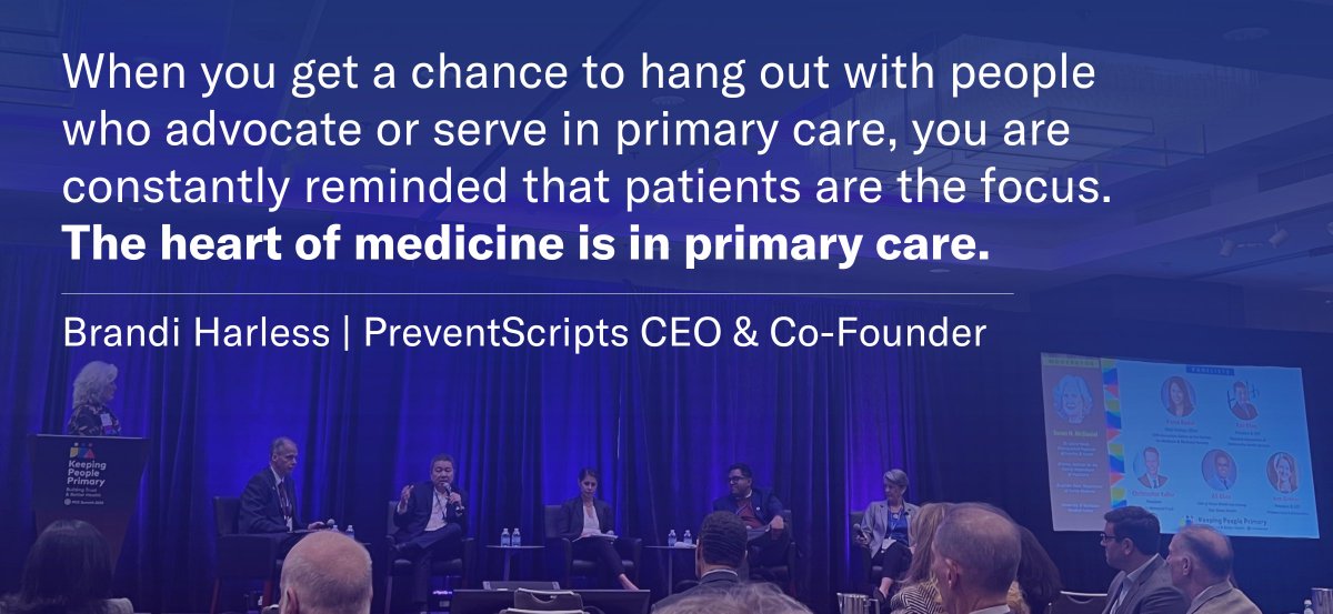 preventscripts's tweet image. Today, our CEO and Co-Founder Brandi Harless is ushering in a new era of care—from Capitol Hill—at #PCC2023! 🏛️🩺 The @PCPCC Summit is igniting discussions on preserving relationship-based care, building trust, and leveraging #AI for #primarycare and #behavioralhealth.