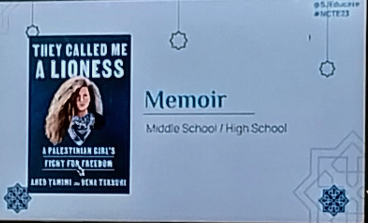 'If you don't know much about Palenstine or Palestinian people, start here' ~ @SJEducate #NCTE23 #BuildYourStack