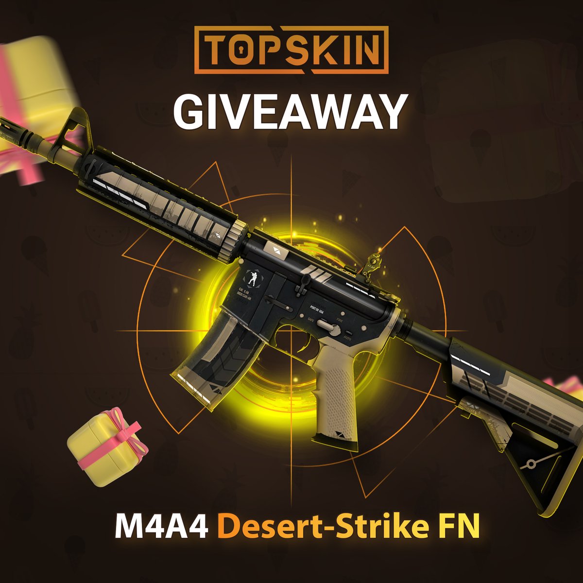 New Giveaway!

M4A4 | Desert-Strike (Factory New) ❤️

📷 Follow 
<a href="/TopSkin_csgo/">TOPSKIN</a>
📷 Like this post 
📷 Retweet this post

▶️ Ends at November 24 Prize will be deposited as our site balance!

Special promocode to make your deposit even more profitable!⚡️WANTPRIZE