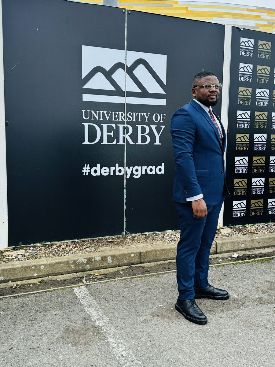 Obabankzz's tweet photo. Another Msc in the Bag. 

I’m Thankful To God For Showing Me  His Marvelous Help And Kindness In A Strong City. 

God did. 
#Derbygrad
#ObaToTheWorld https://t.co/4Bv342OXtB
