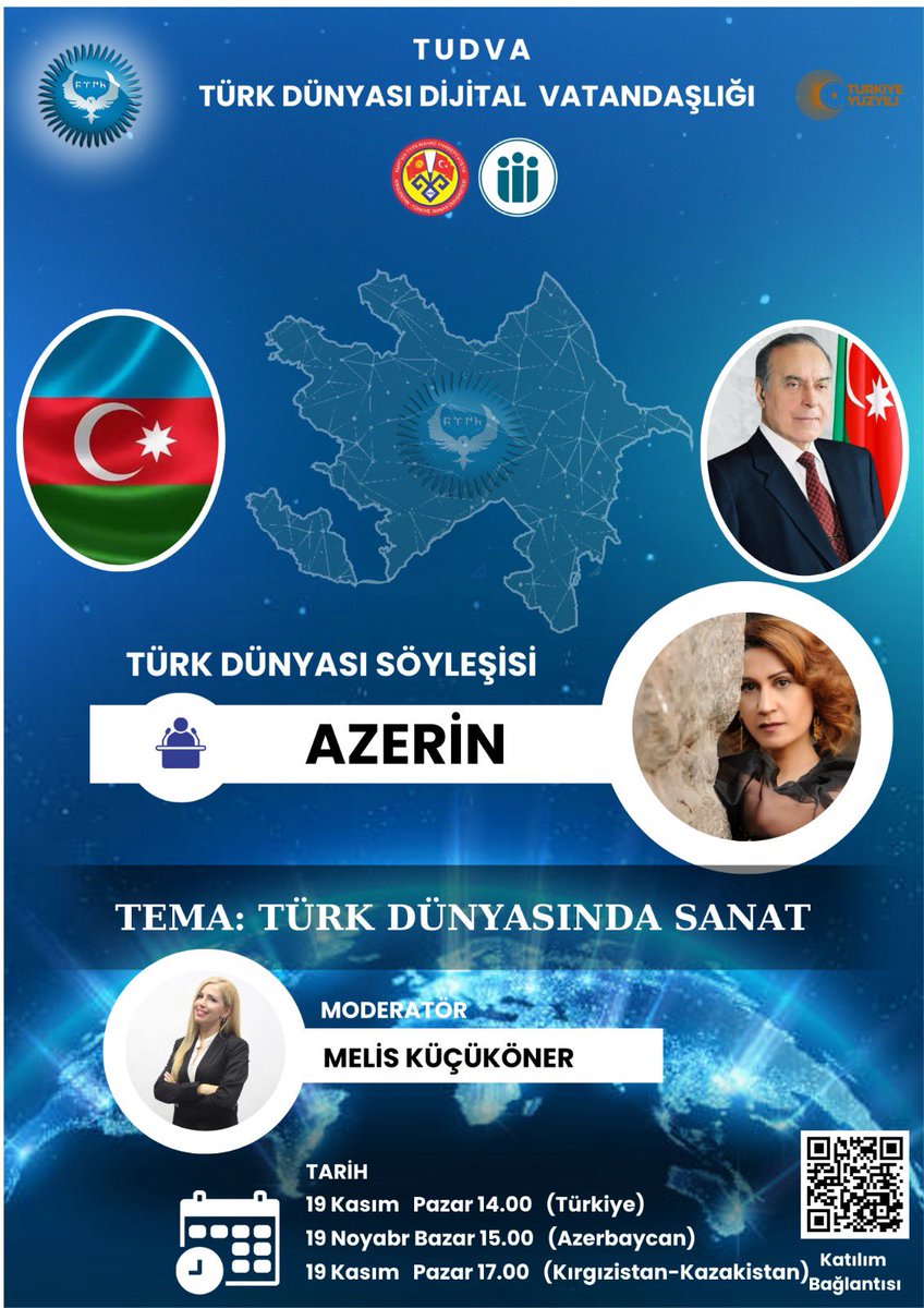 Turkddv's tweet image. Karadeniz onun sesiyle ne de güzel çırpınıyor... 
Sesi ve sanatıyla vatan savunması yapan, işgal altındaki Karabağ&apos;ın sedasını dünyaya duyuran Yiğit Türk Kadını AZERİN, TUDVA aracılığıyla Türk Gençliğiyle vuslat ediyor..

meet.google.com/crj-dvtd-fvv

#azerin #tudva #azerbaycan