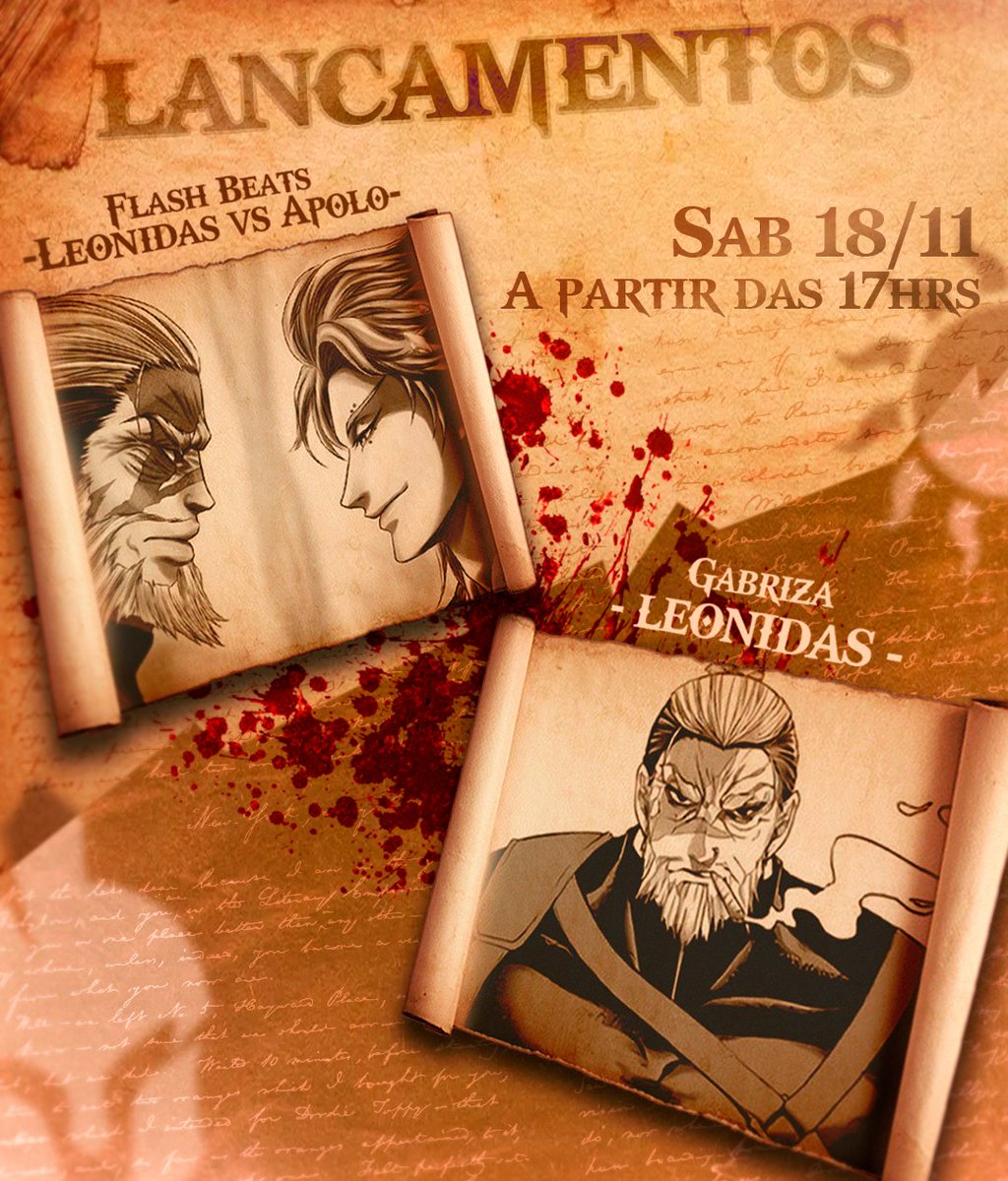 Salve Galera!!
Amanhã ás 17hrs teremos 2 lançamentos insanos de Shumatsu no Valkyrie, em conjunto com o mano <a href="/Gabrizaoficial/">Gabriza #ModoBerserk</a> , fiquem ligados! ☀️🔥
