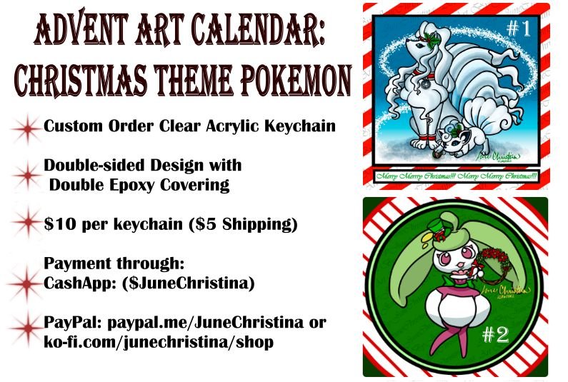 JuneChristinaa's tweet photo. Hihi everyone, I was wondering if anybody would be interested in Christmas theme Pokémon Merch???
Double-sided with 2 mon charms are $10.

Double-sided with 1 mon charm is $7.

US Shipping is +$5

DM me if you're interested. 

(One-sided Charm &amp; pins ex are in comments.) https://t.co/otMTMZOf0p