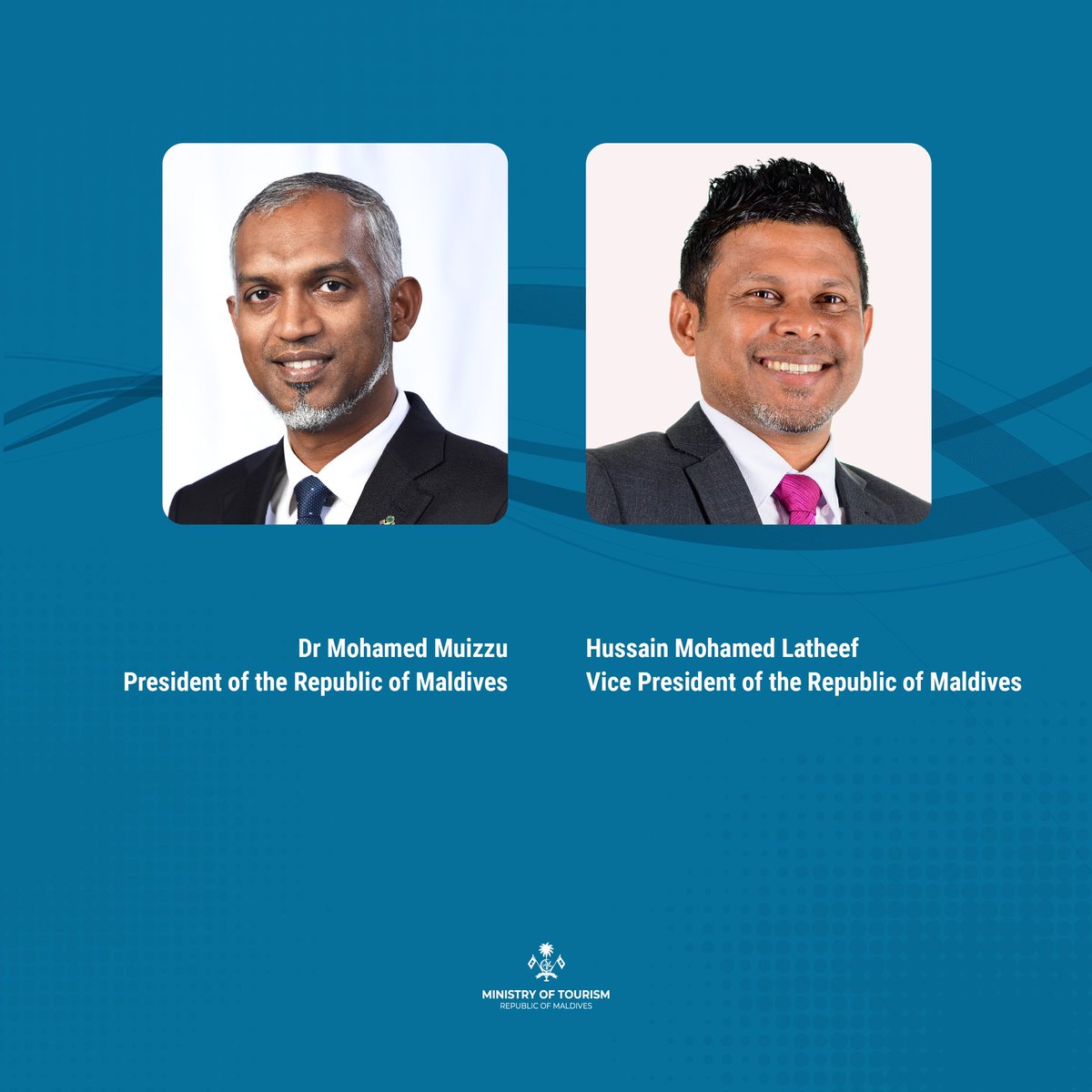 Warm congratulations to the newly sworn-in 8th President of Maldives, H.E Dr. Mohamed Muizzu, and Vice President, H.E Hussain Mohamed Latheef.