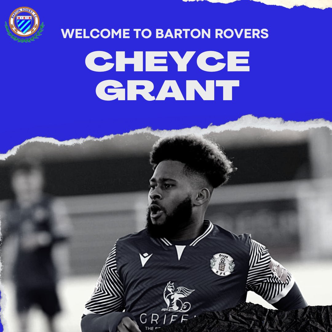 bartonroversfc's tweet photo. We are thrilled to announce the signing of winger @CheyceG who has bags of experience in non league! Welcome to Rovers Cheyce 🤝 https://t.co/XHPbBkiO9x