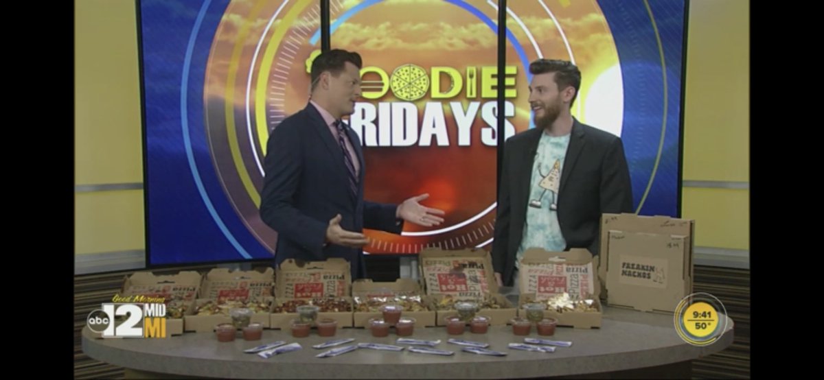 Freakin_Nachos's tweet photo. Thank you @ABC12WJRT  for having us in this morning! 

https://t.co/ffUO4TSizj https://t.co/oCLurUlCqx