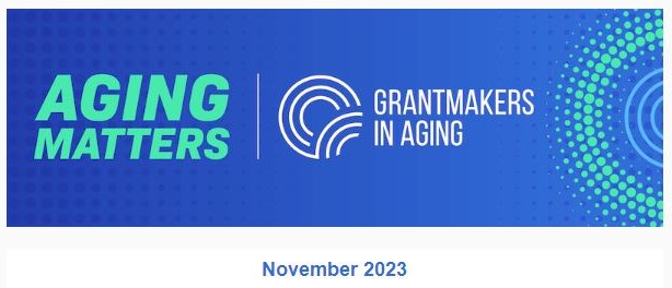 Check out our Nov 2023 issue of Aging Matters where we announce our partnership with @GIHealth, how funders can contribute to our Champion Fund for the Older Americans Act Reauthorization, announce our Equity Award winner, celebrate #Caregiving & more. bit.ly/3sNSXSm