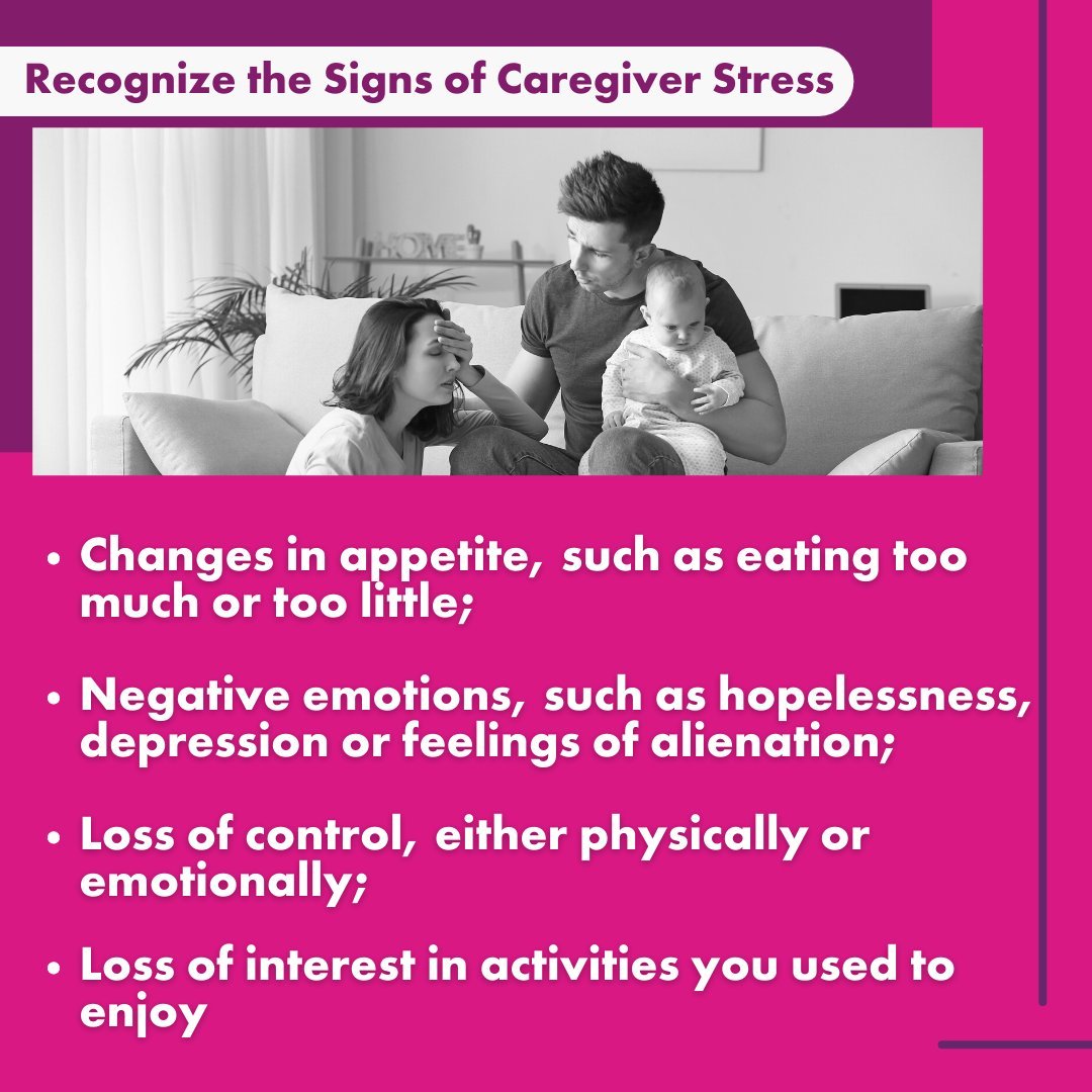 A few practical tips to recognize the signs of caregiver stress. #mentalhealth
