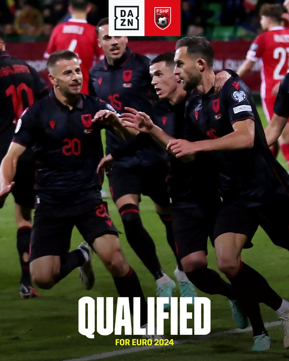 Albania have booked a place in their second-ever UEFA European Championship 🇦🇱

#EURO2024