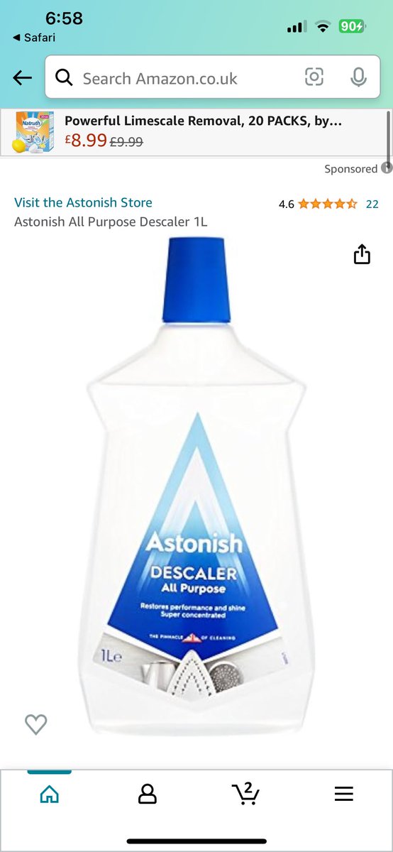 Saima_A786's tweet photo. @Astonishcleaner please bring back the descaler. The only thing I use and nowhere to buy from in London. Please help https://t.co/HxicZ6HB5Z