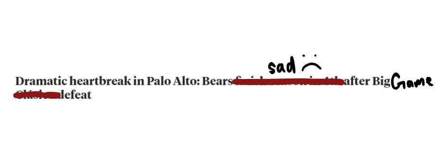 StanfordDaily's tweet photo. @dailycal Great soccer article yesterday! We know how busy you must be so our writers took the liberty of editing it for you so you can reuse it tomorrow. https://t.co/OxAO3aYjXx