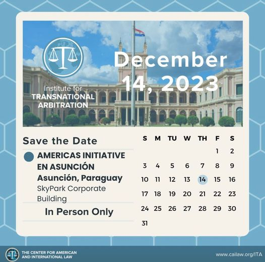 cedep_py's tweet photo. SAVE THE DATE

El CEDEP será host del evento “Los ex-Mooties tienen la palabra: el Arbitraje en Paraguay”, presentado por Institute for Transnational Arbitration (ITA) dentro del marco de las Americas Initiatives.

#CEDEP #ITA #Arbitraje #mooties https://t.co/etHXEHXLnh