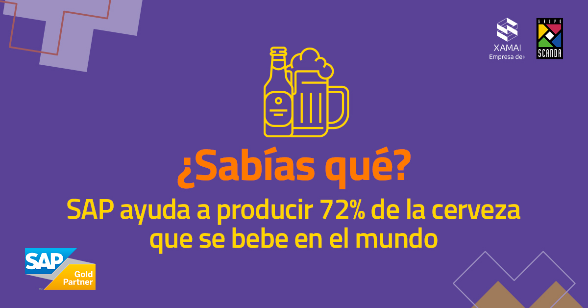 Es viernes y el cuerpo y SAP lo saben... pues 72% de la cerveza que se bebe en el mundo es gestionada por un software de SAP 🍺💻
.
¡Impresionante! 😲