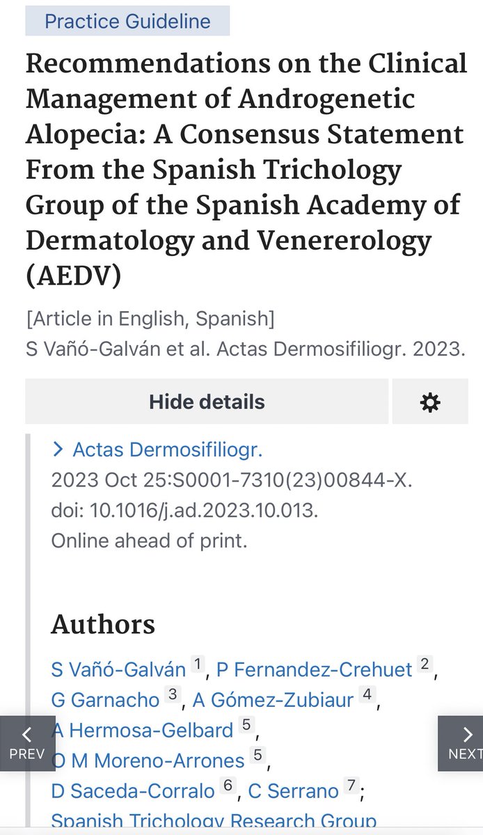Already plublished our paper about manegement of androgenetic alopecia! Proud to be part of this incredible team! sciencedirect.com/science/articl…