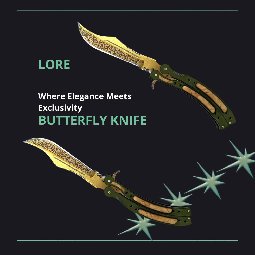 🔪✨ Dive into the Luxury: Butterfly Knife Lore CS:GO Skin! 💎🎮
Introducing the Butterfly Knife Lore, a masterpiece beyond CS:GO skins. Uncover the elegance, rarity, and elevated gameplay it brings to every match. 💫💰 #Buskoskins #ButterflyKnifeLore #LuxuryGaming #GameInStyle