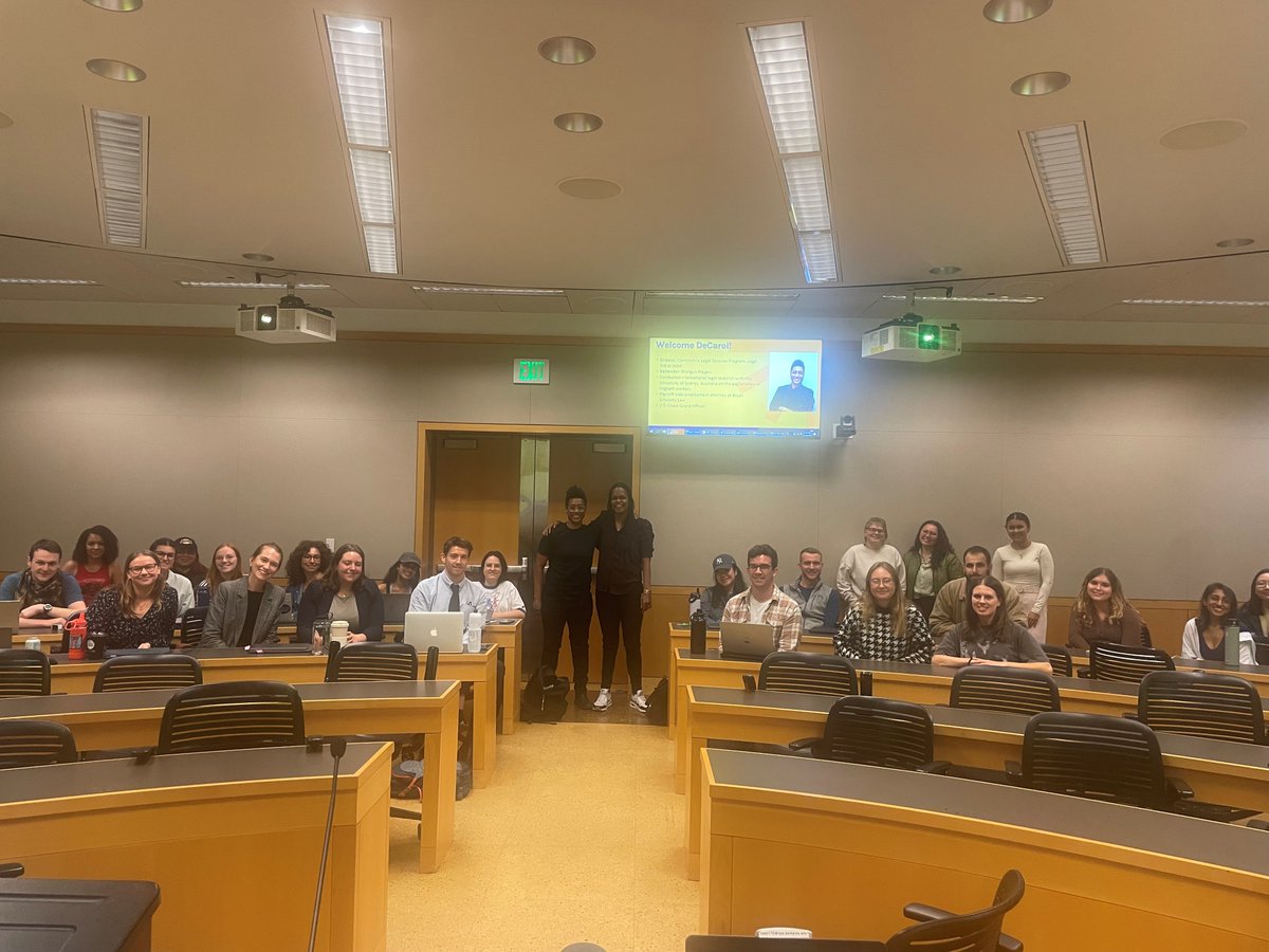 🎓 Last week, our own DeCarol Davis spoke with @BerkeleyLaw students in an @EBCLCNews seminar with @Polk_zoe. We’re so proud of our 28-year partnership with EBCLC and Berkeley Law to serve workers and train the next generation of public interest lawyers!