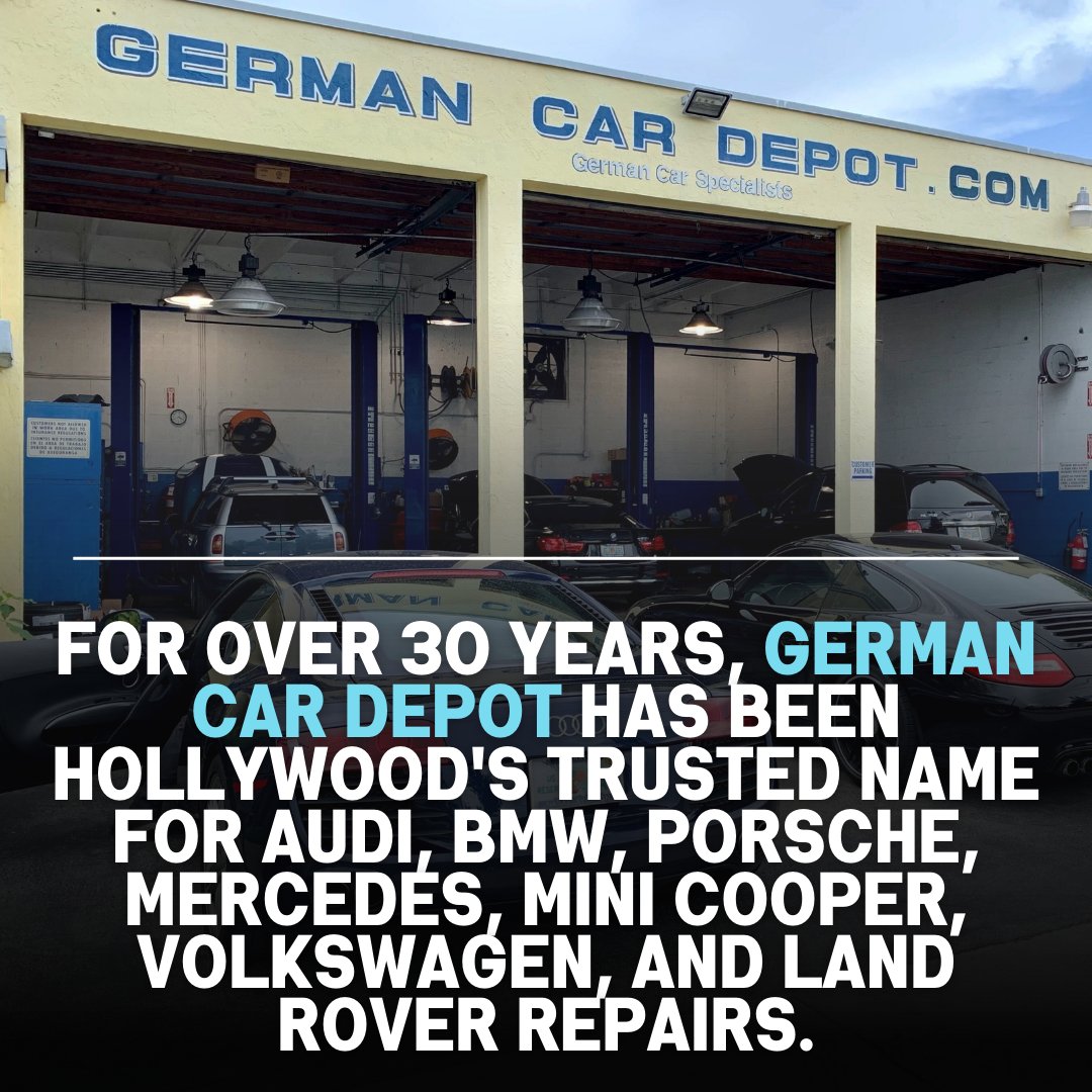 📞 Call (954) 329-1755 or visit GDepot.Com to book your appointment today.

#GermanCarSpecialist #Volkswagen #Audi #MercedesBenz #BMW #MiniCooper #Porsche #AutoRepairShop #HollywoodFL #DealerAlternative #WeFixGermanCars