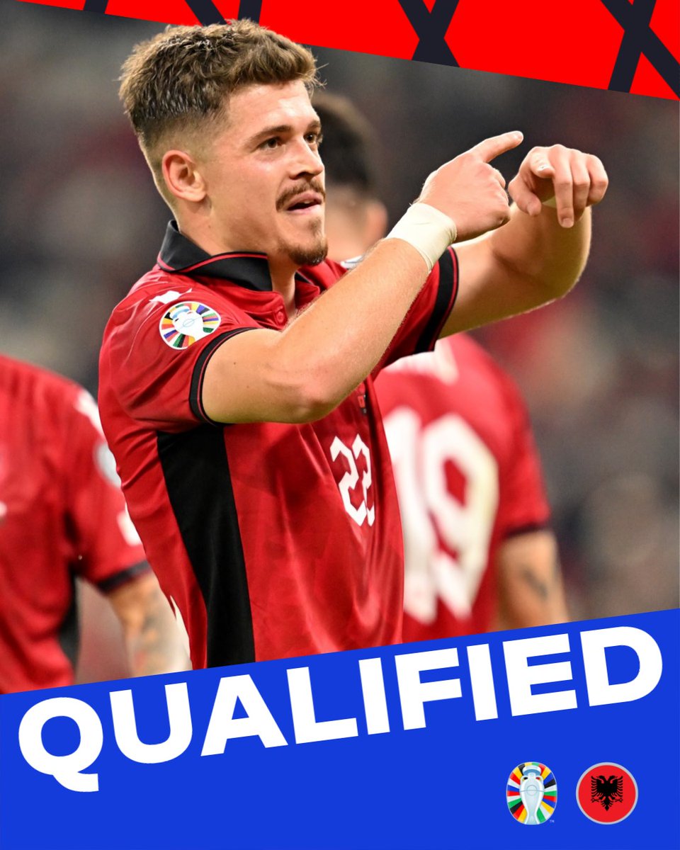 🇦🇱 Albania qualify for #EURO2024 👏