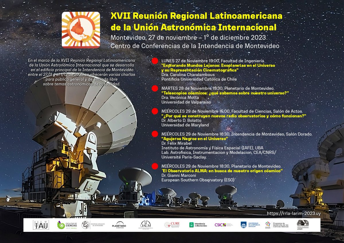 Actividades para todo público en el marco de la Reunión Regional Latinoamericana de la IAU.