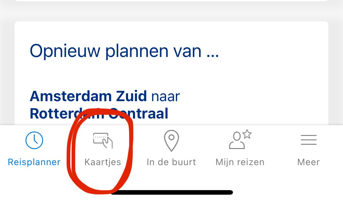 maximoei's tweet photo. ⁦@NS_online⁩ waar is de vertrektijden knop heen in de iPhone app? Ik heb een abbo. Ik hoef geen kaartjes, ik wil weten hoe laat de trein gaat! https://t.co/EXFeQTgUTu
