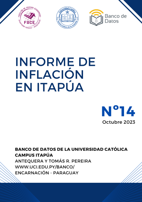 El #BancodeDatosUCI presenta el informe del Índice de Precios al Consumidor #IPC de Octubre 2023, teniendo en cuenta 351 productos y servicios, en 12 rubros distintos.
La #inflación en Itapúa es de 0.60%
Mirá el informe aquí: uci.edu.py/banco/public/a… 
<a href="/virgilionoel/">Virgilio</a> <a href="/RichardZarza3/">Richard Zarza</a>