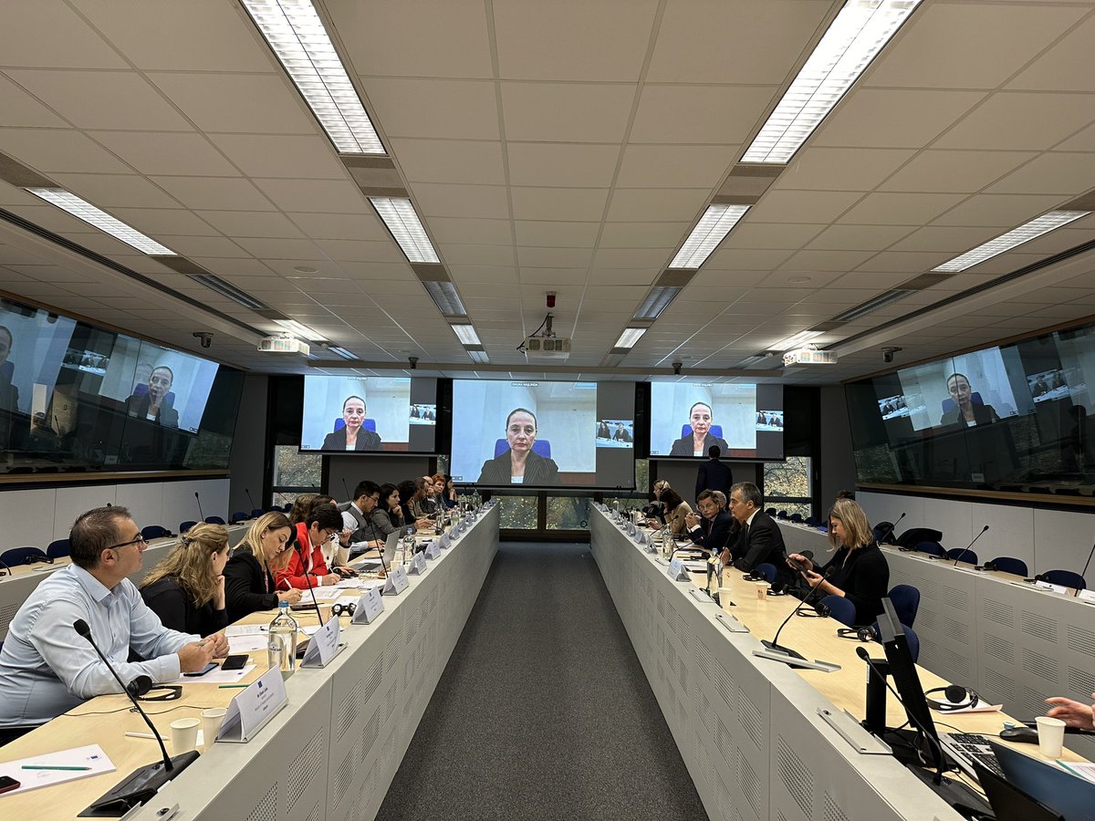 AlMissionEU's tweet photo. ✅ Good mtg on #ch30: External Relations🌍. Albania accepts🇪🇺legislation & will⤴️its preparation for common commercial policy, external action, neighbourhood & humanitarian policy. Great to conclude an intensive screening week w/Cluster6️⃣where progress is meaningful & appreciated https://t.co/LM2b9kFl19