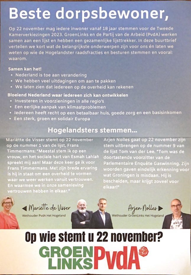 Ga je net als ik voor een sociale, duurzame toekomst waar we oog hebben voor elkaar en werken vanuit vertrouwen ? Help dan om onze linkse beweging te laten winnen en stem GL-PvdA!!