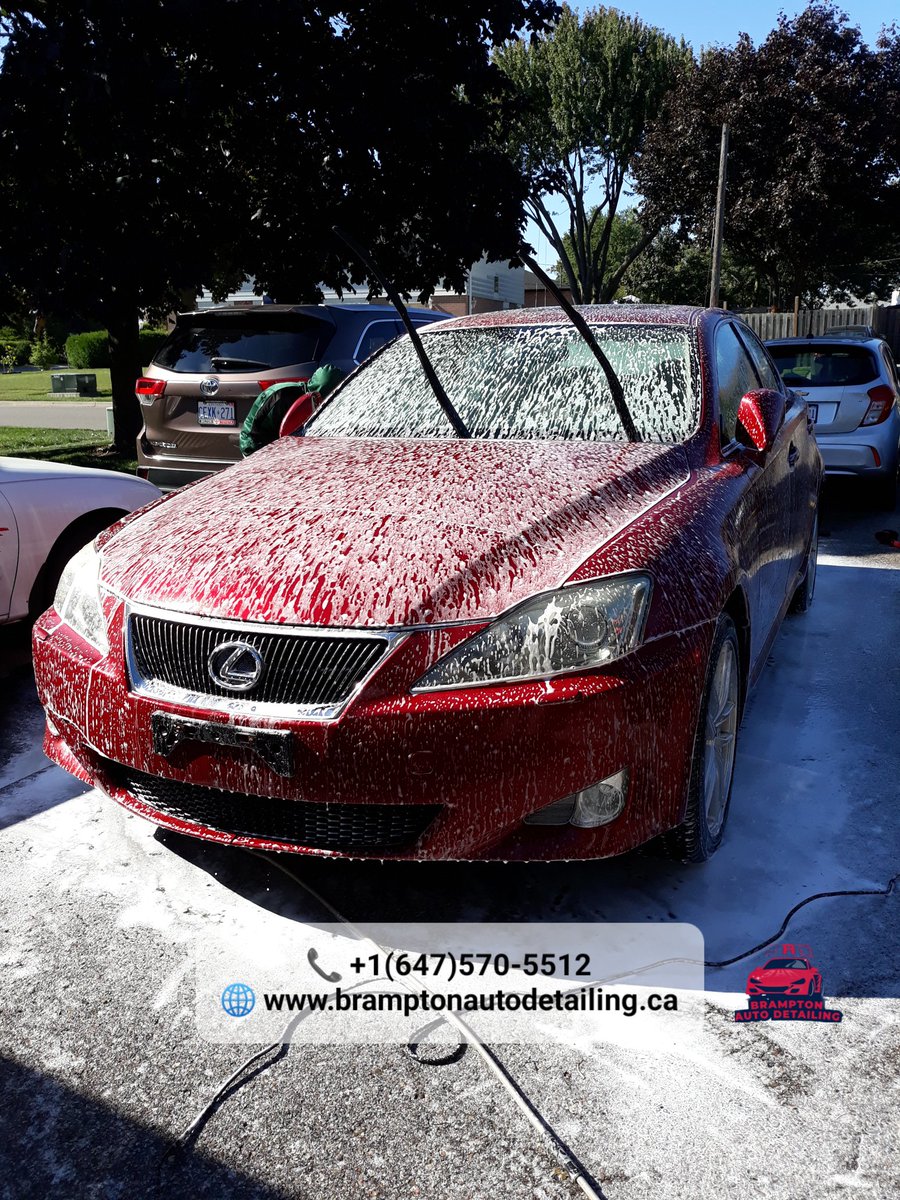 bramptondetail's tweet photo. Deep interior detailing and exterior foam wash of this stunning red Lexus IS 250.

To book a detail with us,
📞 +1(647)570-5512
🌐 https://t.co/gyMJaTmWPq https://t.co/IsxdEU3gCQ