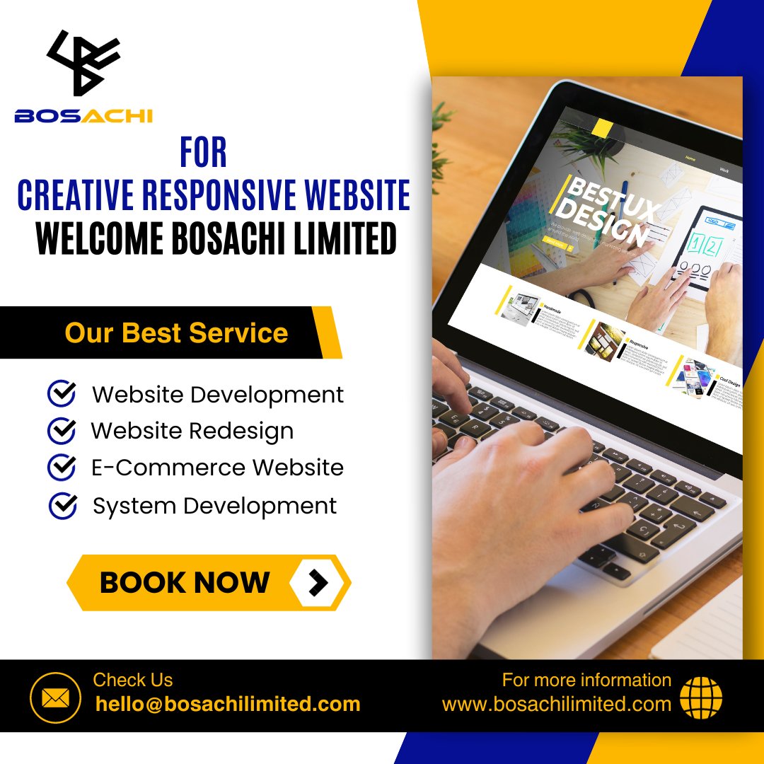 bosachigroup's tweet photo. Karibu Bosachi Limited Kwa Website bora za Biashara, Makampuni na Taasisi pia E-Commerce na hata System tunatengeneza
NB: Kwa kila mteja utakayeniletea nakupa 15% haina mbambamba
#webdesigner #webdeveloper #systemdesigner #systemdeveloper #sales #marketing #15% #bosachilimited https://t.co/bDobOO9pmC