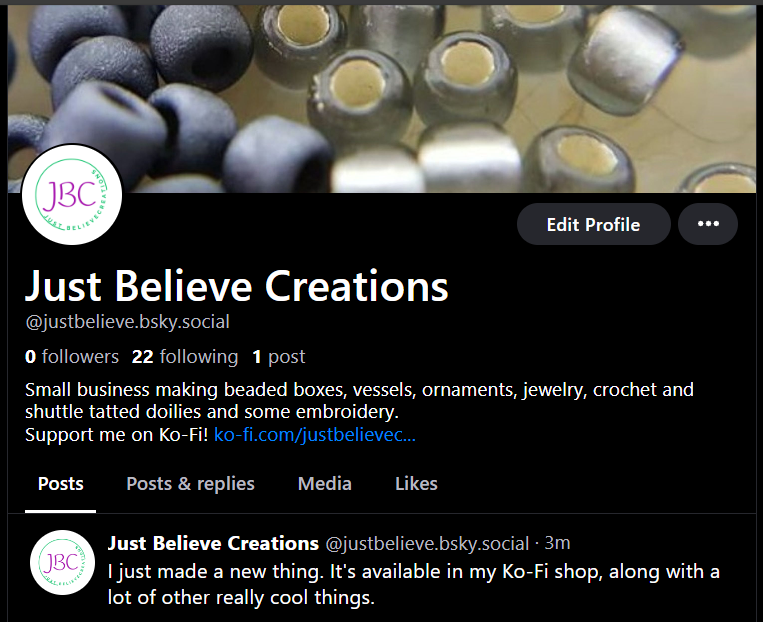 JBCreations10's tweet photo. Come find me on in the Blue Sky! https://t.co/lKORtXx36X