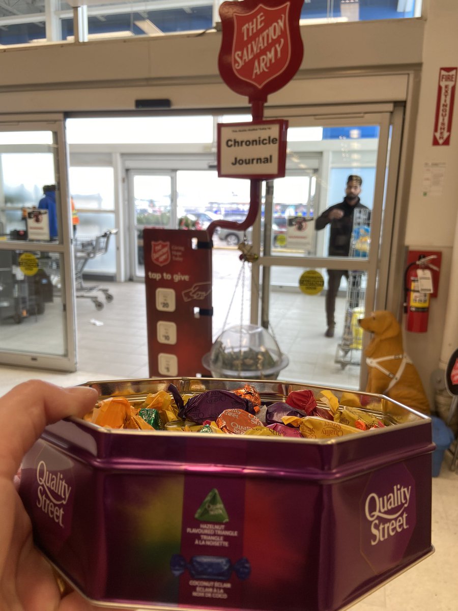 We’re at the Superstore until 5 PM today for @salvationArmy #tbay Come by for a chocolate and make a donation