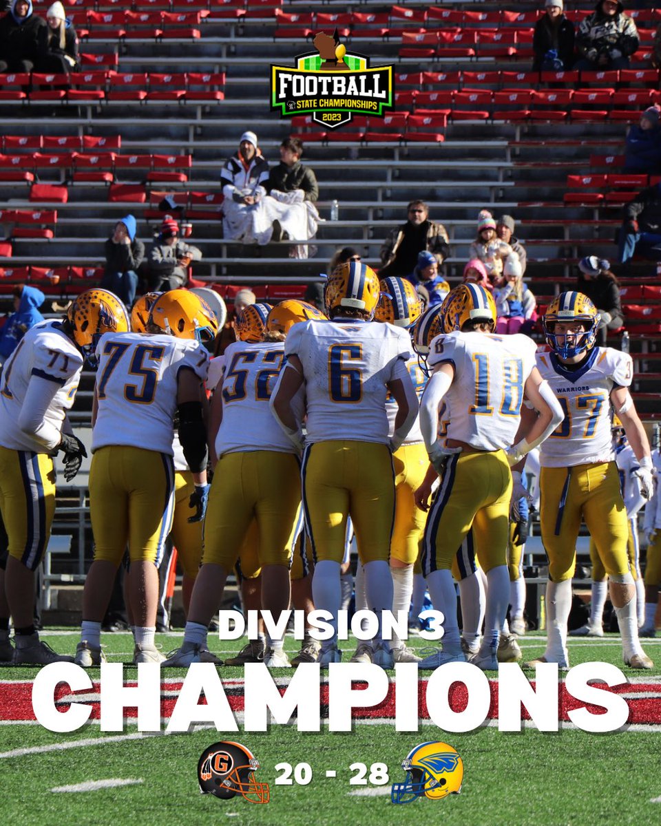 Rice Lake defeats Grafton to become the 2023 WIAA Division 3 State Champions! #wiaafb #statechampions